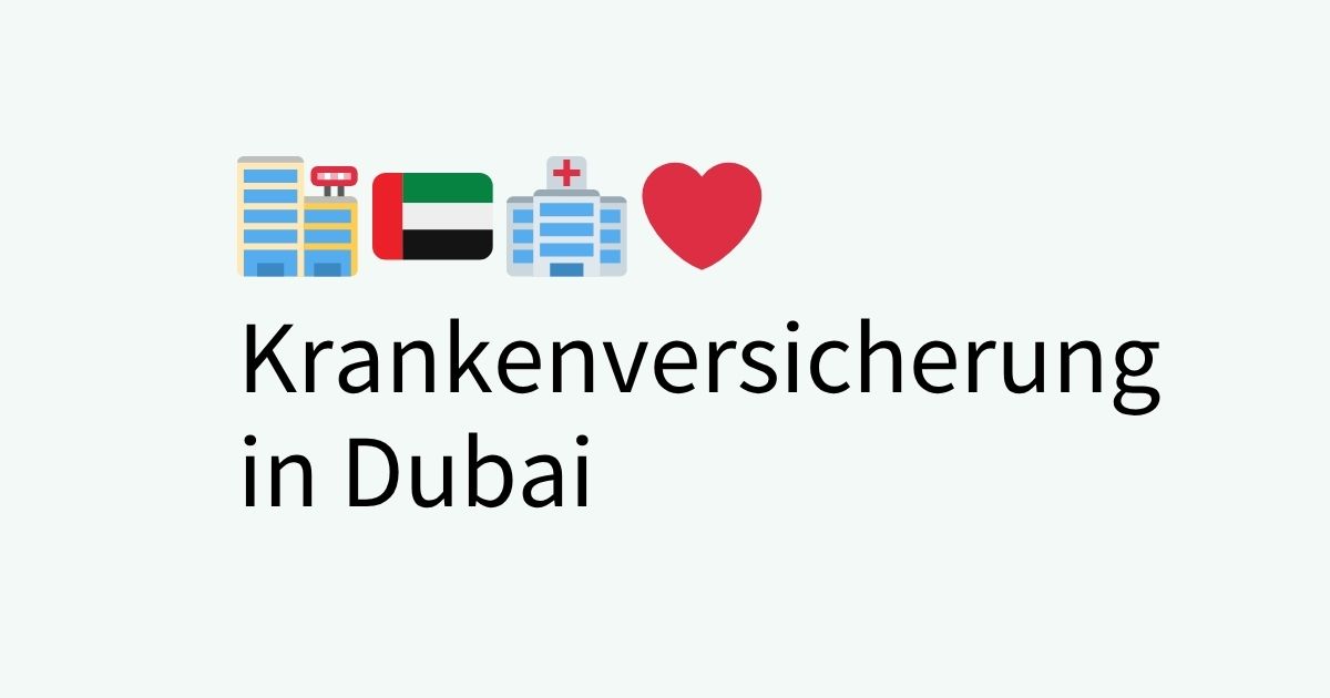 krankenversicherung in dubdai