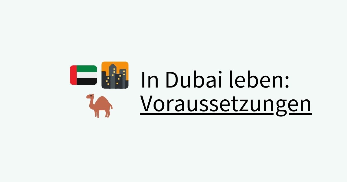 in Dubai leben