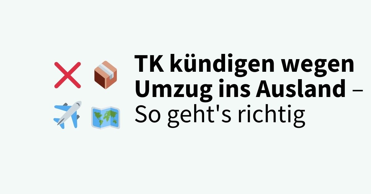 TK kündigen
